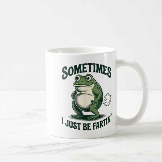 Sometimes I Just Be Fartin' Frog Funny Fart  Koffiemok (Rechts)