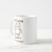 Sometimes I Just Be Fartin’ Frog Funny Rude Silly  Koffiemok (Voorkant links)