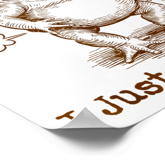 Sometimes I Just Be Fartin’ Frog Funny Rude Silly  Poster (Hoek)