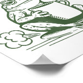 Sometimes I Just Be Fartin' Frog Humor Men Woman  Poster (Hoek)