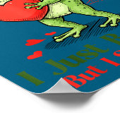 Sometimes I Just Be Fartin' Frog Meme Funny Valent Poster (Hoek)