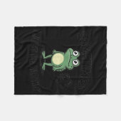 Sometimes I Just Be Fartin' Funny Frog Design  Fleece Deken (Voorkant (Horizontaal))