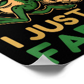 Sometimes I Just Be Fartin, Funny Frog Poster (Hoek)