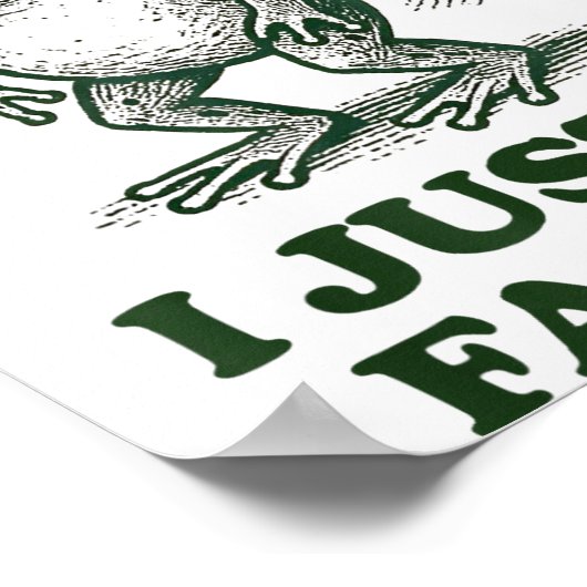Sometimes I Just Be Fartin' Funny Frog Poster (Hoek)