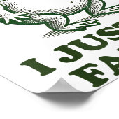 Sometimes I Just Be Fartin' Funny Frog  Poster (Hoek)