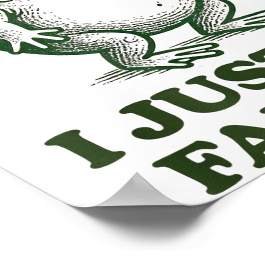 Sometimes I Just Be Fartin' Funny Frog Poster (Hoek)