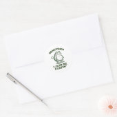 Sometimes I Just Be Fartin' Funny Frog Ronde Sticker (Envelop)
