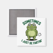 Sometimes I Just Be Farting Frog Christmas Funny F Magneet (Voorkant / Achterkant)