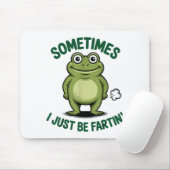 Sometimes I Just Be Farting Frog Christmas Funny F Muismat (Met muis)