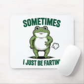 Sometimes I Just Be Farting Frog Christmas Funny F Muismat (Met muis)