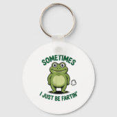 Sometimes I Just Be Farting Frog Christmas Funny F Sleutelhanger (Voorkant)