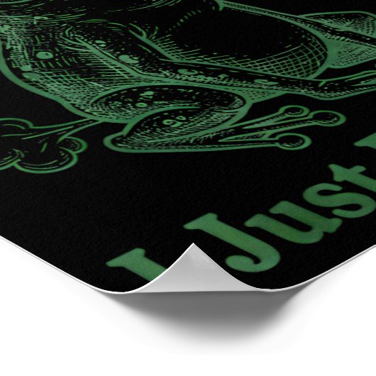 Sometimes I Just Be Farting Frog Humor Funny Fart  Poster (Hoek)