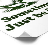 Sometimes I Just Be Farting Frog Humor Funny Fart  Poster (Hoek)