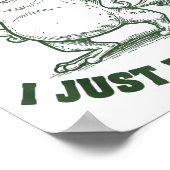 Sometimes I Just Be Farting Frog Humor Funny Fart  Poster (Hoek)