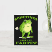 Sometimes I Just Be Farting Funny Frog  Kaart (Voorkant)