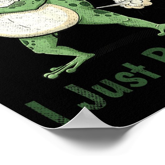 Sometimes I Just Be Farting Funny Frog Meme Funny  Poster (Hoek)