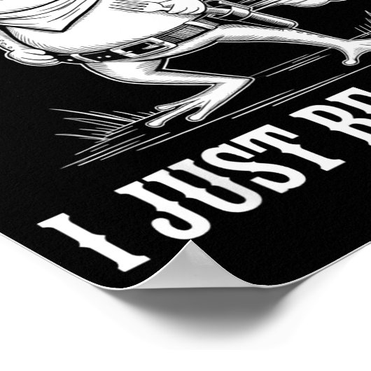 Sometimes I Just Be Farting Funny Frog Poster (Hoek)