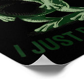 Sometimes I Just Be Farting Funny Frog Poster (Hoek)