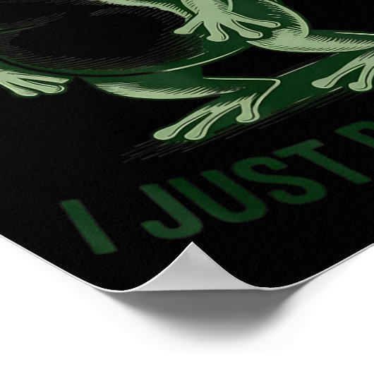 Sometimes I Just Be Farting Funny Frog Poster (Hoek)