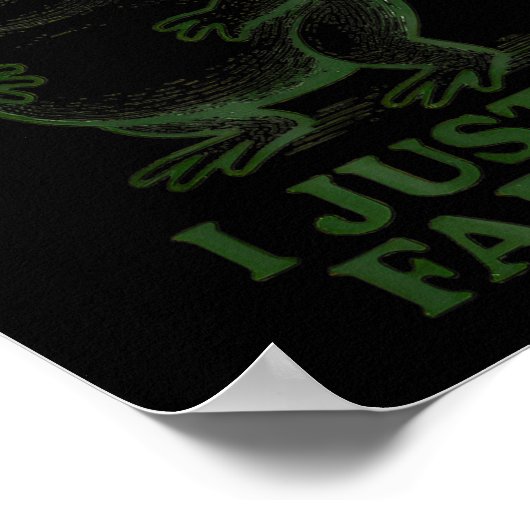 Sometimes I Just Be Farting Funny Frog  Poster (Hoek)