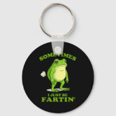 Sometimes I Just Be Farting Funny Frog  Sleutelhanger (Voorkant)
