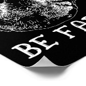 Sometimes I Just Be Farting Funny Raccoon Humor Gr Poster (Hoek)