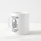 Sometimes I Think But Then I Forget Cat Meme Joke Koffiemok (Voorkant links)