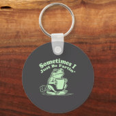 Sometimes Just I Fartin Frog Smile Sleutelhanger (Voorkant)