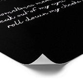 Sometimes memories neak out of my eyes poster (Hoek)