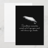 Sometimes memories neak out of my eyes save the date (Voorkant / Achterkant)