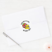 Sometimes My Puns Are Berry Cheesy Funny Food Pun  Ronde Sticker (Envelop)