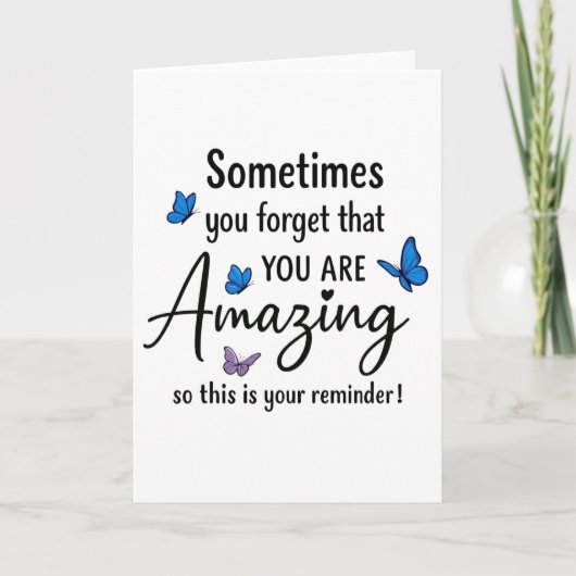 Sometimes You Forget You Are Amazing Kaart (Voorkant)