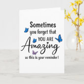 Sometimes You Forget You Are Amazing Kaart (Gele Bloem)