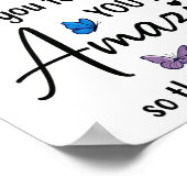 Sometimes You Forget You Are Amazing Poster (Hoek)