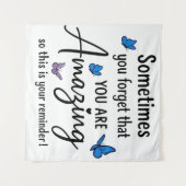 Sometimes You Forget You Are Amazing Wandkleed (Voorkant (horizontaal))