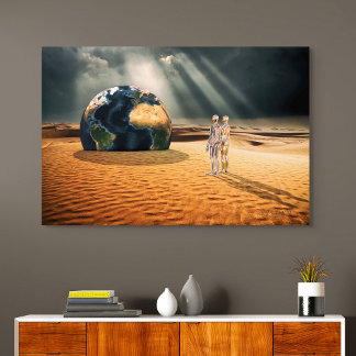 Somewhere Else – Facing the World Canvas Afdruk