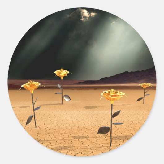 Somewhere No. 3 Ronde Sticker (Voorkant)