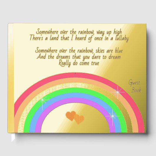 Somewhere Over the Rainbow Gastenboek (Voorkant)