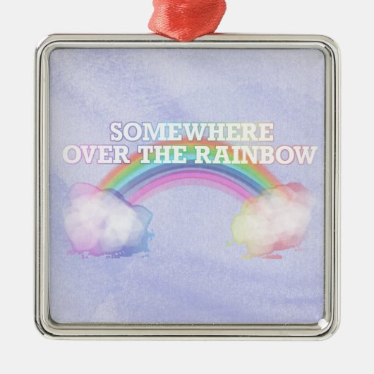 somewhere over the rainbow metalen ornament (Voorkant)