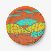 Somewhere / Sometime Dinner Plate Papieren Bordje (Voorkant)