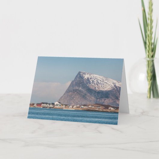 Sommaroy Island Noorwegen Kaart (Voorkant)