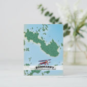 Sommarøy Norway reisposter kaart (Staand voorkant)