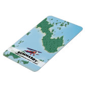 Sommarøy Norway reisposter kaart Magneet (Linkerzijde)