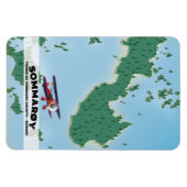 Sommarøy Norway reisposter kaart Magneet (Horizontaal)