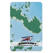 Sommarøy Norway reisposter kaart Magneet (Verticaal)