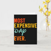 Sommas Most Expensive Day Ever Funny Family Vacati Kaart (Gele Bloem)