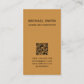 Sommelier Bartender Cocktail Nightclub Visitekaartje (Achterkant)