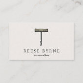 Sommelier Bartender Visitekaartje (Voorkant)