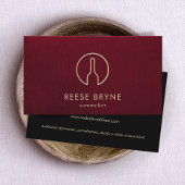 Sommelier Bourgogne Rode Wijnfles Visitekaartje