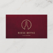 Sommelier Bourgogne Rode Wijnfles Visitekaartje (Voorkant)